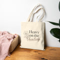 Heavy on the Healing Tote — Floral Canvas Bag | Soul Rooted Society