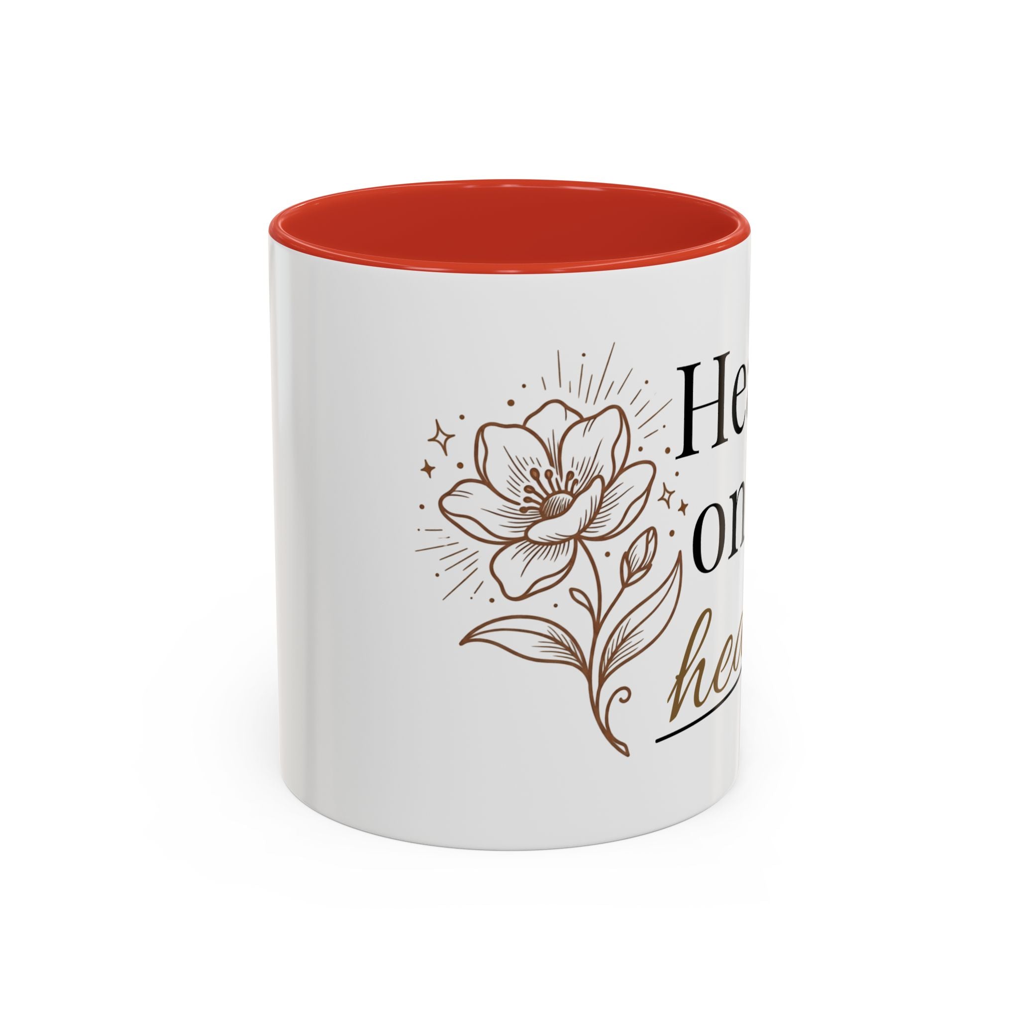 Heavy on the Healing Mug | Self Care Gift | Mental Health Awareness | Soft Life Aesthetic | Black Girl Healing | Soul Rooted Society x B3fr33 Graphics