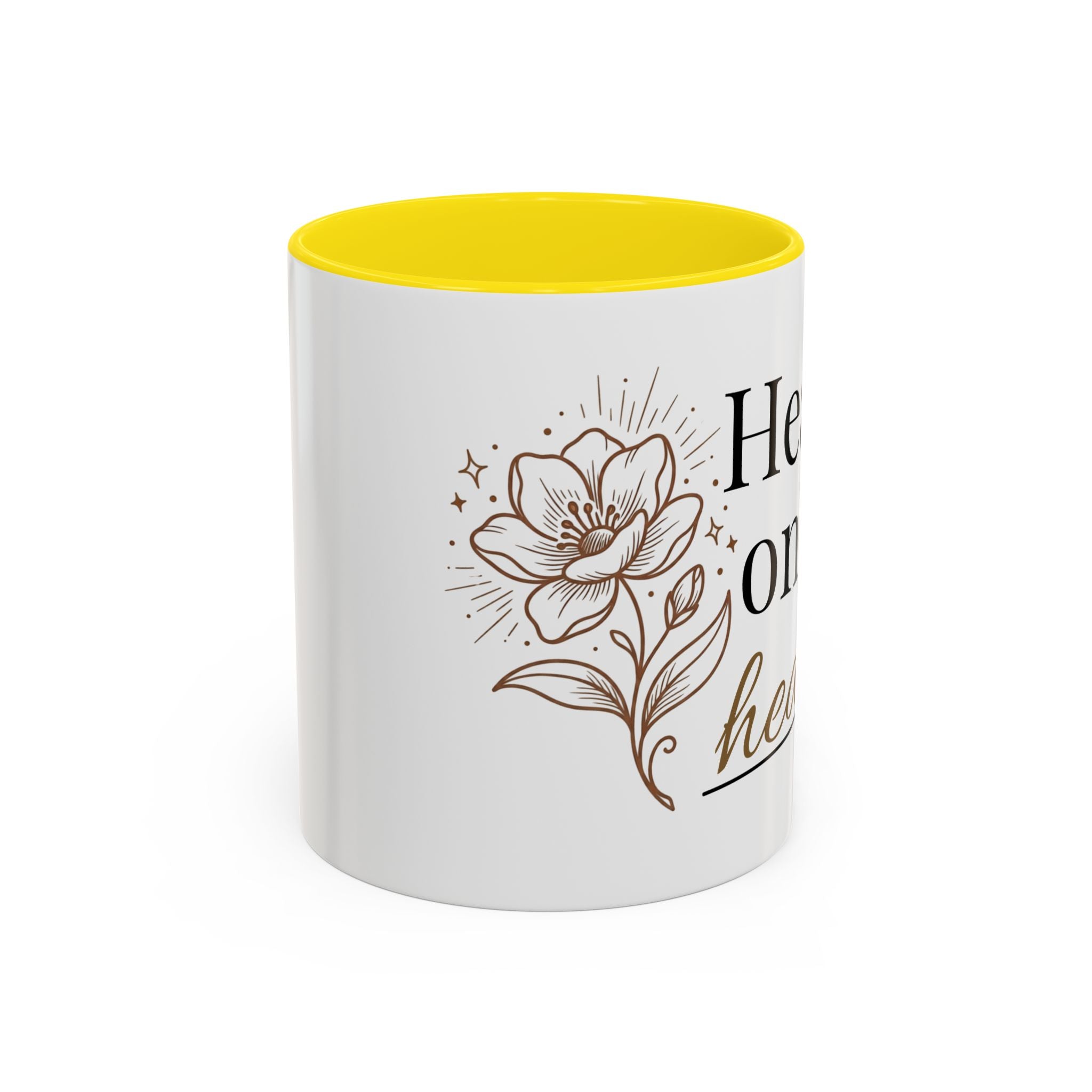Heavy on the Healing Mug | Self Care Gift | Mental Health Awareness | Soft Life Aesthetic | Black Girl Healing | Soul Rooted Society x B3fr33 Graphics