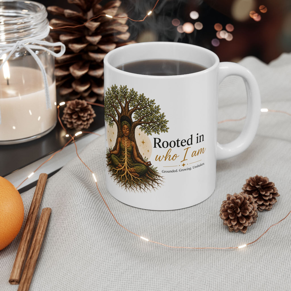 Rooted in Who I Am — Rooted Collection Ceramic Mug