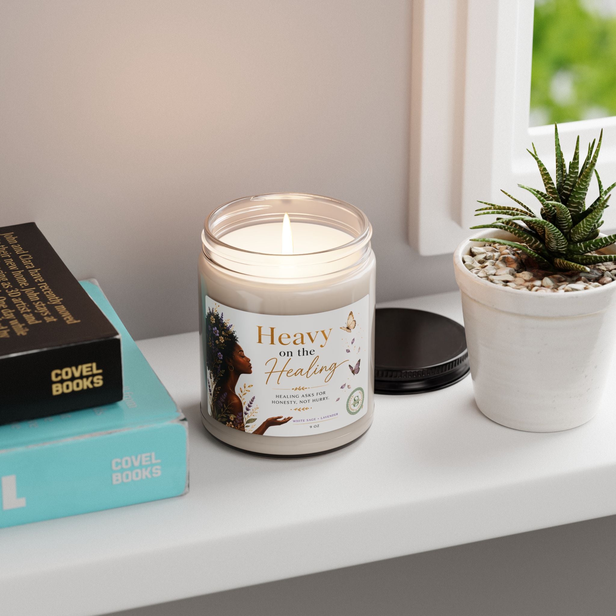Heavy on the Healing | White Sage + Lavender Soy Candle (9oz)