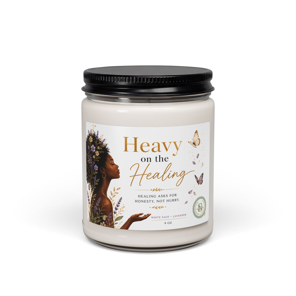 Heavy on the Healing | White Sage + Lavender Soy Candle (9oz)