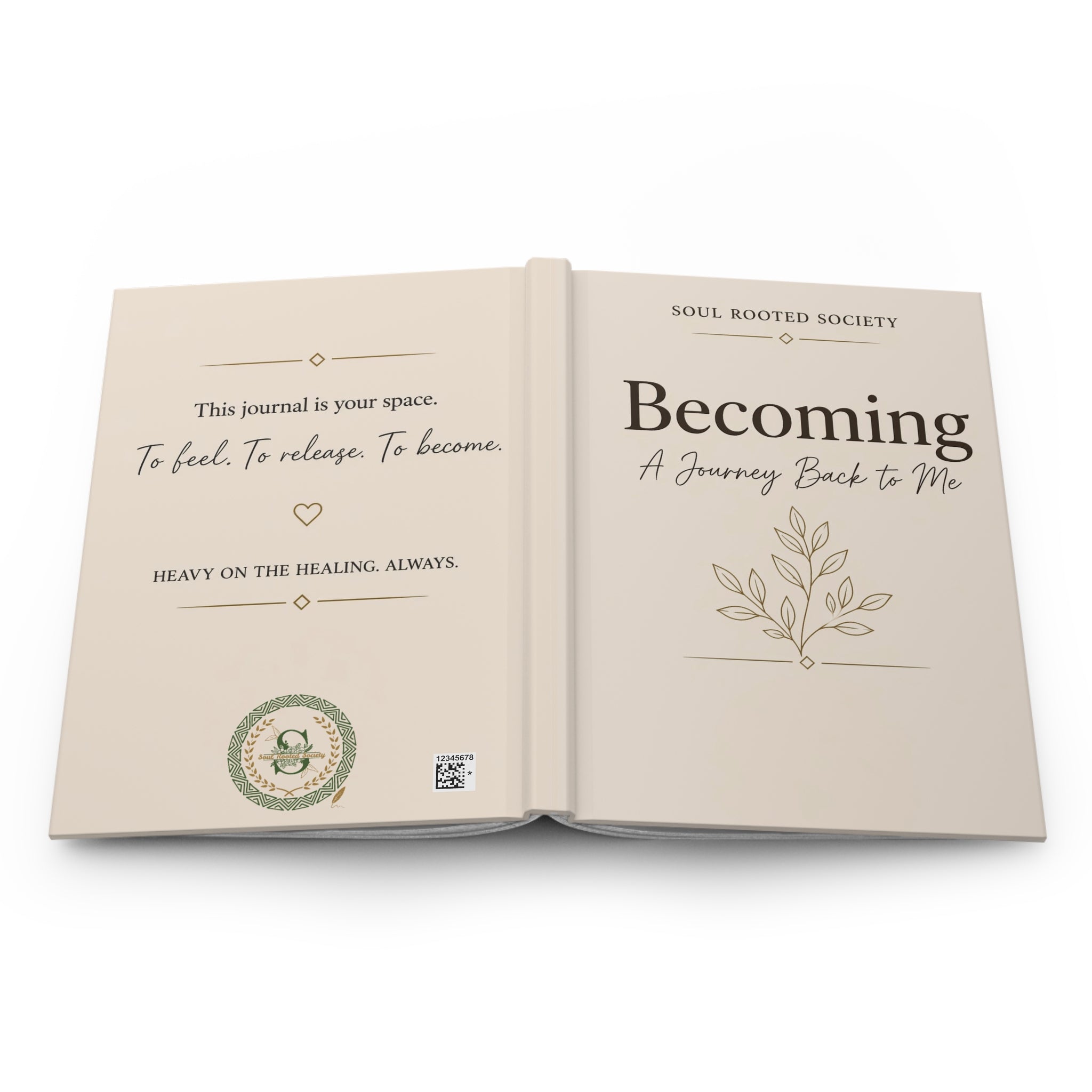 Becoming: "A Journey Back to Me" Hardcover Journal