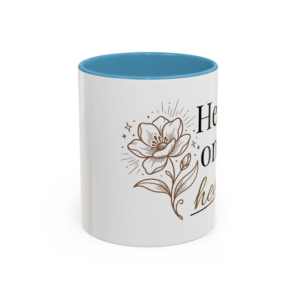 Heavy on the Healing Mug | Self Care Gift | Mental Health Awareness | Soft Life Aesthetic | Black Girl Healing | Soul Rooted Society x B3fr33 Graphics