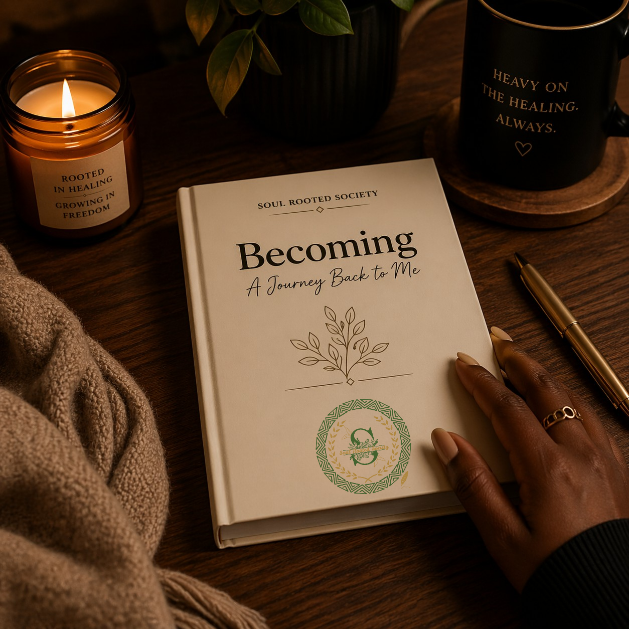 Becoming: "A Journey Back to Me" Hardcover Journal