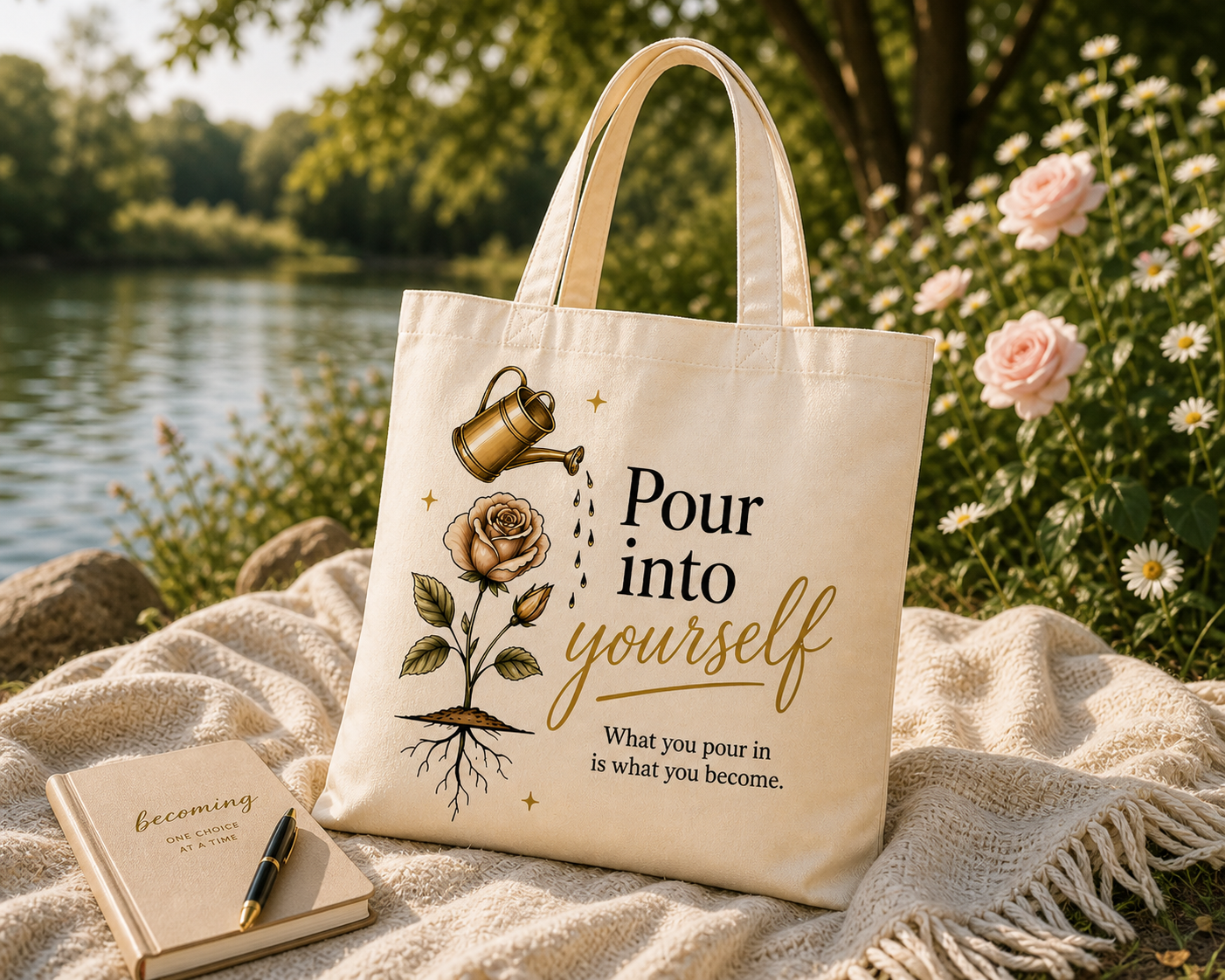 Pour Into Yourself — Becoming Collection Tote Bag