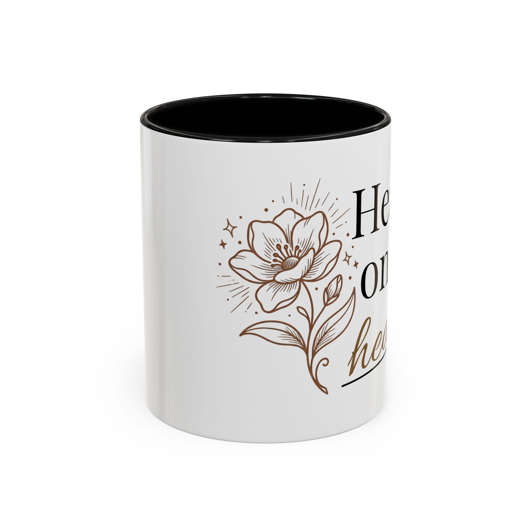 Heavy on the Healing Mug | Self Care Gift | Mental Health Awareness | Soft Life Aesthetic | Black Girl Healing | Soul Rooted Society x B3fr33 Graphics