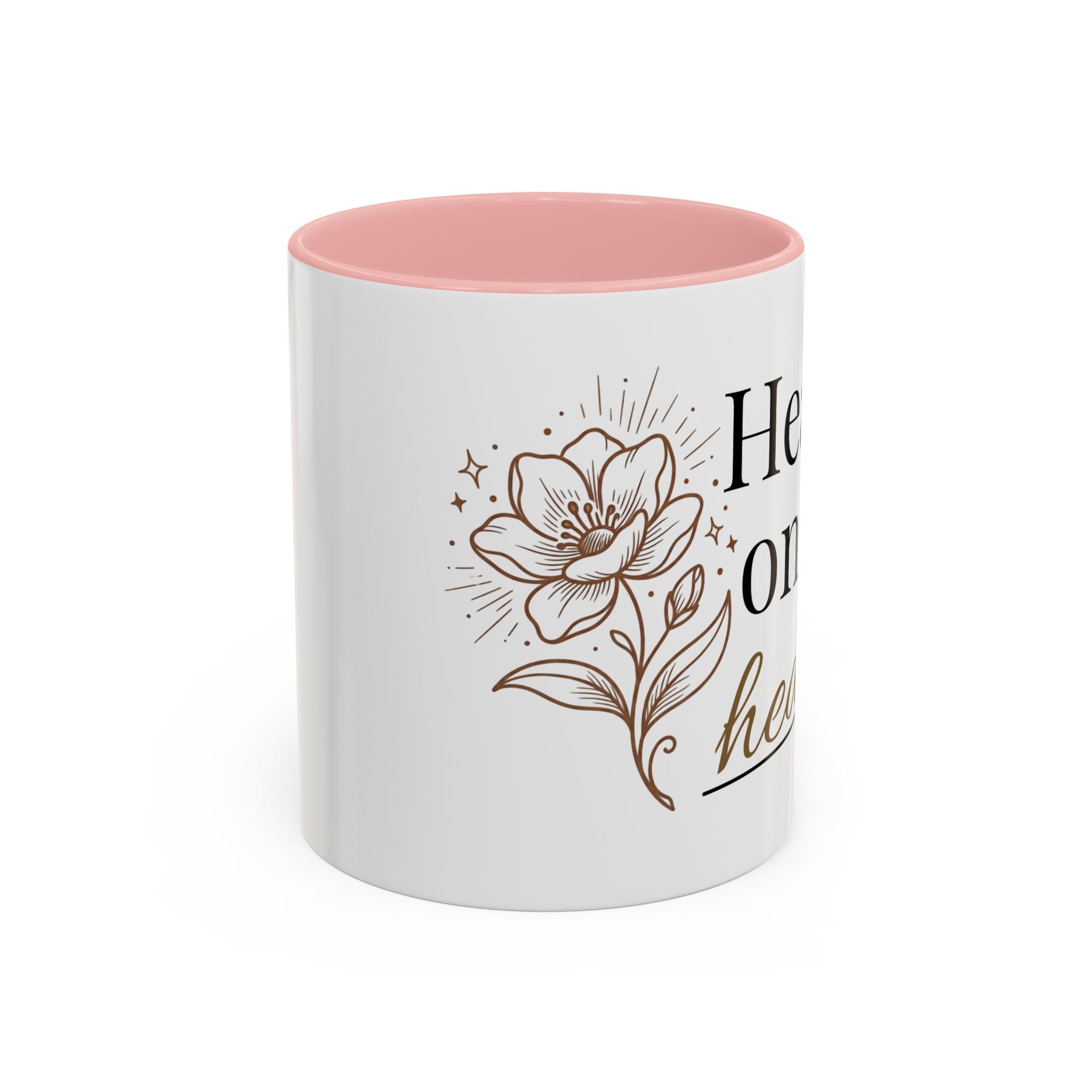 Heavy on the Healing Mug | Self Care Gift | Mental Health Awareness | Soft Life Aesthetic | Black Girl Healing | Soul Rooted Society x B3fr33 Graphics