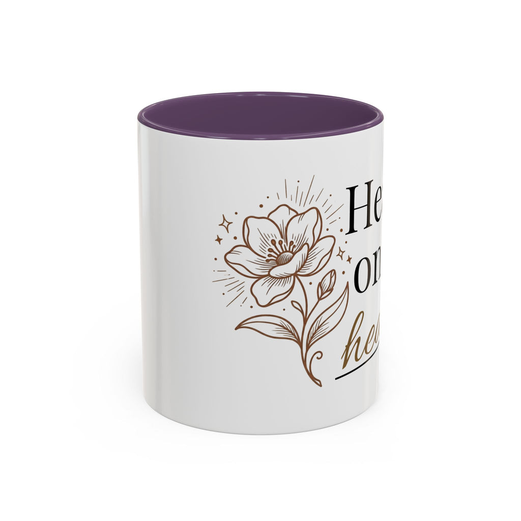 Heavy on the Healing Mug | Self Care Gift | Mental Health Awareness | Soft Life Aesthetic | Black Girl Healing | Soul Rooted Society x B3fr33 Graphics